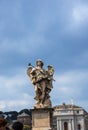 Angel on the Bridge at the Castel SantÃ¢â¬â¢Angelo by the River Tiber in Rome Italy